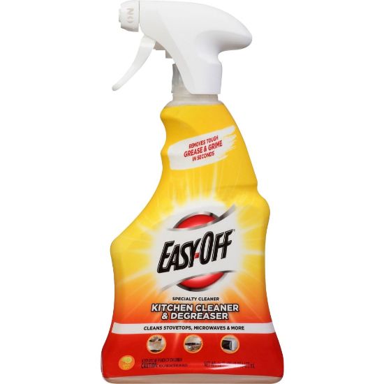 Picture of Easy-Off Specialty Kitchen Degreaser - For Multipurpose - 16 fl oz (0.5 quart) - Lemon Scent - 1 Each - Clear