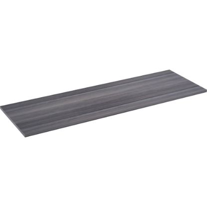 Picture of Lorell Relevance Series Tabletop - 71.6in x 24in x 1in Table Top - Straight Edge - Finish: Charcoal, Laminate