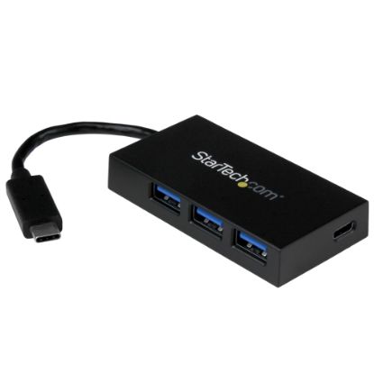 Picture of StarTech.com USB C Hub - 4 Port USB-C to USB-A (3x) and USB-C (1x) - Bus Powered USB Hub - USB Type C Hub - Port Expander