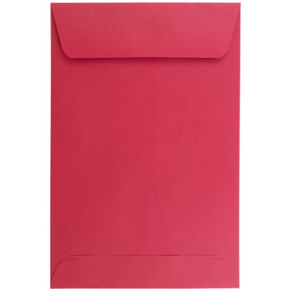 Picture of JAM Paper Open-End 6in x 9in Envelopes, Gummed Closure, Red, Pack Of 100 Envelopes