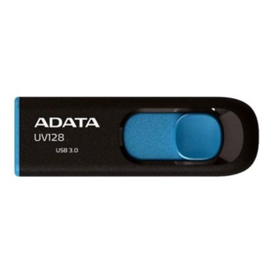 Picture of ADATA DashDrive UV128 - USB flash drive - 16 GB - USB 3.0 - black/blue