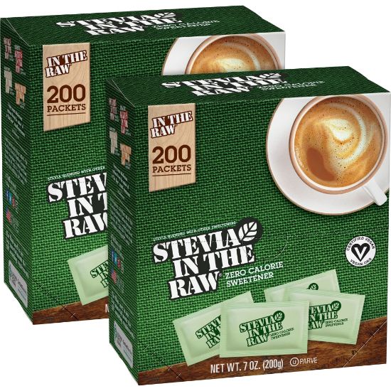 Picture of Stevia In The Raw Zero-calorie Sweetener - Packet - 0.035 oz (1 g) - Stevia Flavor - Artificial Sweetener - 400/Carton