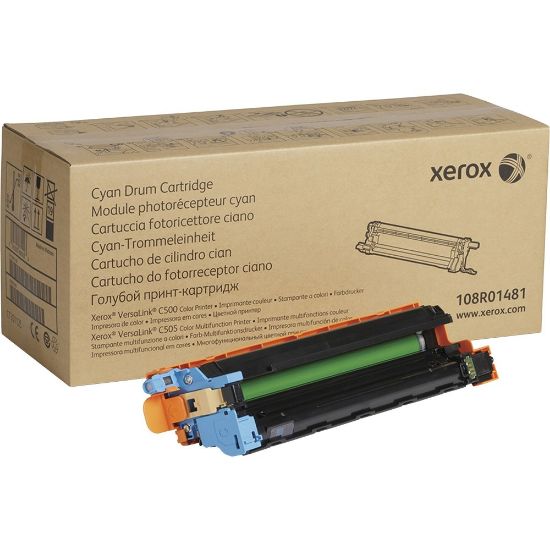 Picture of Xerox VersaLink C500/C505 Drum Cartridge - Laser Print Technology - 40000 Pages - 1 Each - Cyan