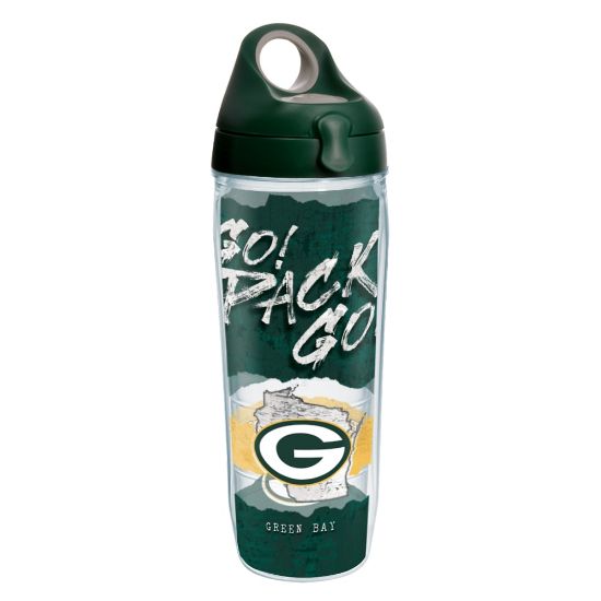 Picture of Tervis NFL Statement Water Bottle With Lid, 24 Oz, Green Bay Packers