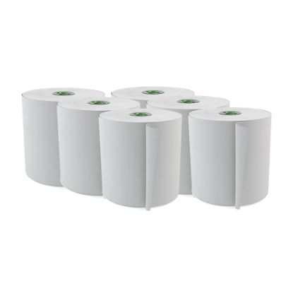 Picture of Cascades For Tandem Hardwound 1-Ply Paper Towels, 100% Recycled, Ultra White, 775ft Per Roll, Pack Of 6 Rolls