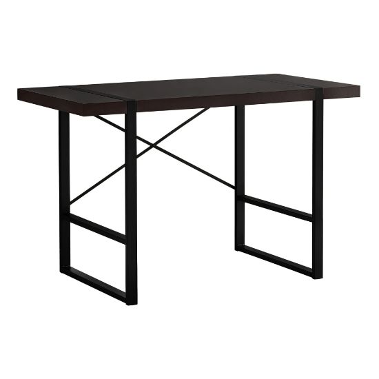 Picture of Monarch Specialties Jared 49inW Computer Desk, Cappuccino/Black