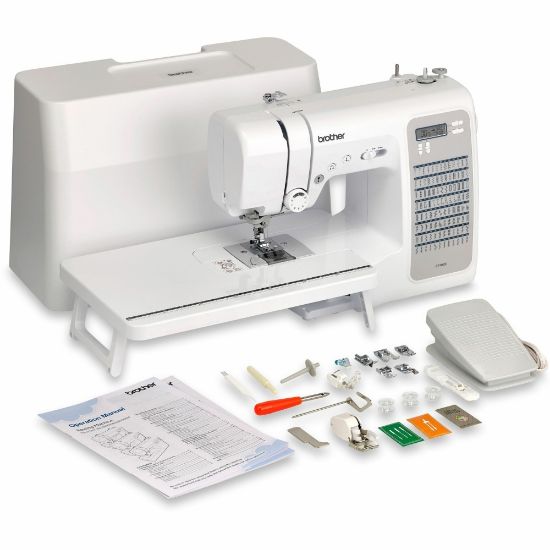 Picture of Brother CP100X Computerized Sewing and Quilting Machine with 100 Built-in Stitches, White