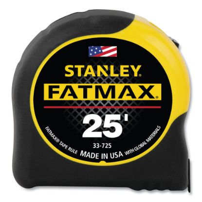 Picture of FatMax Classic Tape Measure, 1-1/4 in W x 25 ft L, SAE, Black/Yellow Case