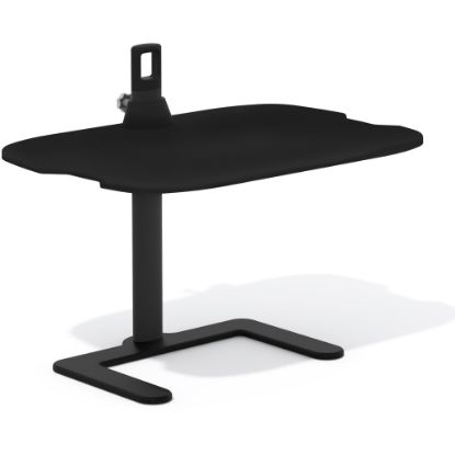 Picture of Safco Height-Adjustable Laptop Stand - 21.5in Height x 27in Width x 18in Depth - Steel, Medium Density Fiberboard (MDF), Aluminum - Black