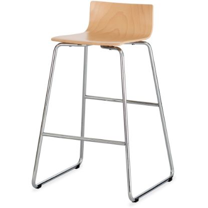 Picture of Safco Bosk Stool, Beech/Chrome