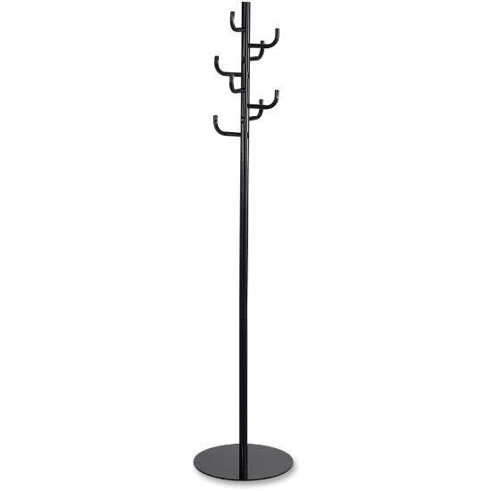 Picture of Safco Hook Head Coat Rack - 8 Hooks - for Coat, Jacket, Purse, Hat, Garment - 1 Each