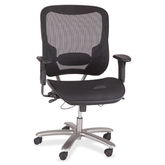 Picture of Safco Lineage Big & Tall Mesh Task Chair, Black/Silver