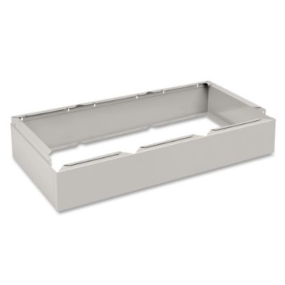 Picture of Tennsco 3-Wide Closed Locker Base, 6inH x 36inW x 18inD, Medium Gray