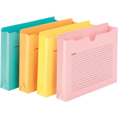 Picture of Smead Notes File Jackets, 2in Expansion, Letter Size, 8 1/2in x 11in, Assorted Colors, Pack Of 12 File Jackets