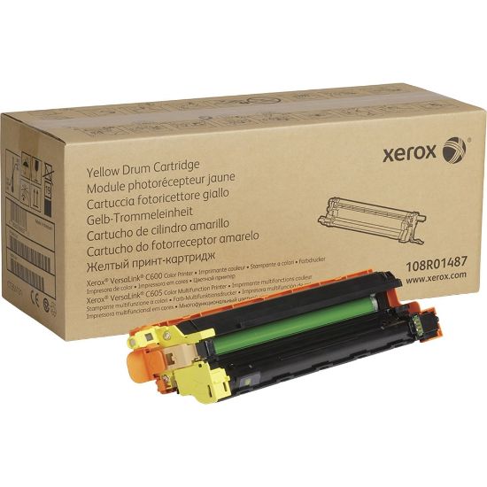 Picture of Xerox VersaLink C600/C605 Drum Cartridge - Laser Print Technology - 40000 Pages - 1 Each - Yellow