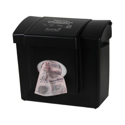 Picture of Hospeco Scensibles Personal Plastic Disposal Bag Dispenser, 11-1/2in x 9-3/4in x 5-5/8in, Black