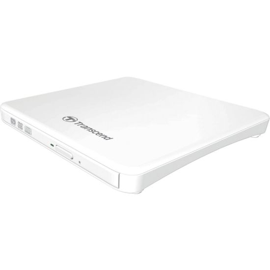 Picture of Transcend DVD-Writer - White - DVD-RAM/�R/�RW Support - 24x CD Read/24x CD Write/24x CD Rewrite - 8x DVD Read/8x DVD Write/8x DVD Rewrite - Double-layer Media Supported - USB 2.0 - Slimline