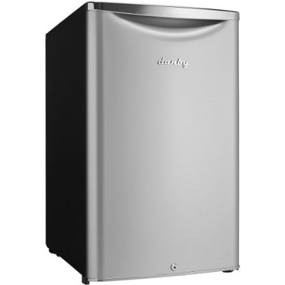 Picture of Danby 4.4 Cu.ft. Compact Refrigerator - 4.40 ft� - Auto-defrost - Reversible - 4.40 ft� Net Refrigerator Capacity - Metallic - Chrome Handle, Glass Shelf