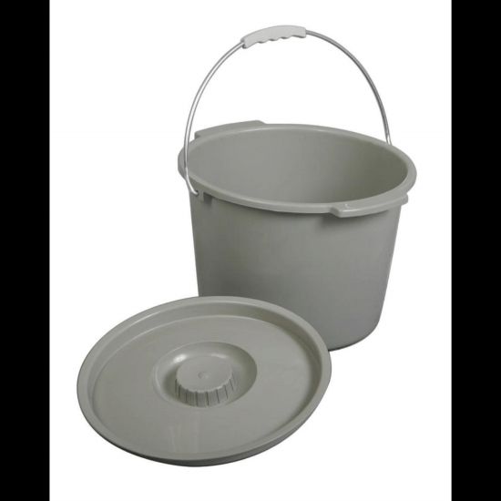 Picture of Medline Commode Buckets, Gray, Case Of 6