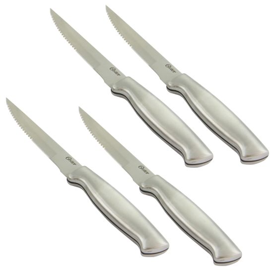 Picture of Oster Baldwyn 4-Piece Stainless-Steel Steak Knife Set, 4-1/2in