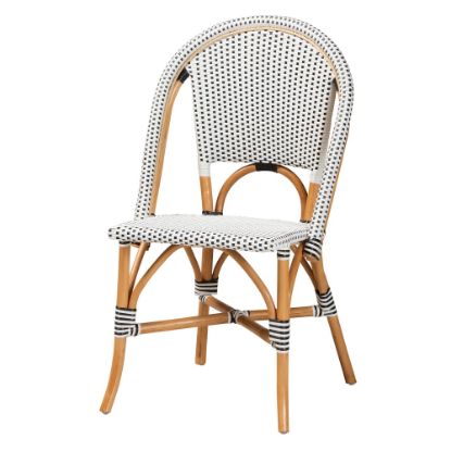 Picture of bali & pari Genica Classic French Bistro Chair, White/Brown