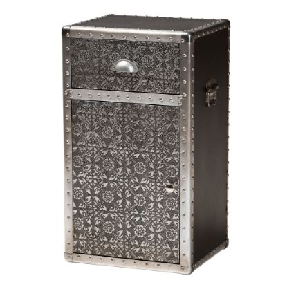 Picture of Baxton Studio 28inH Vintage Industrial Accent Cabinet, Silver