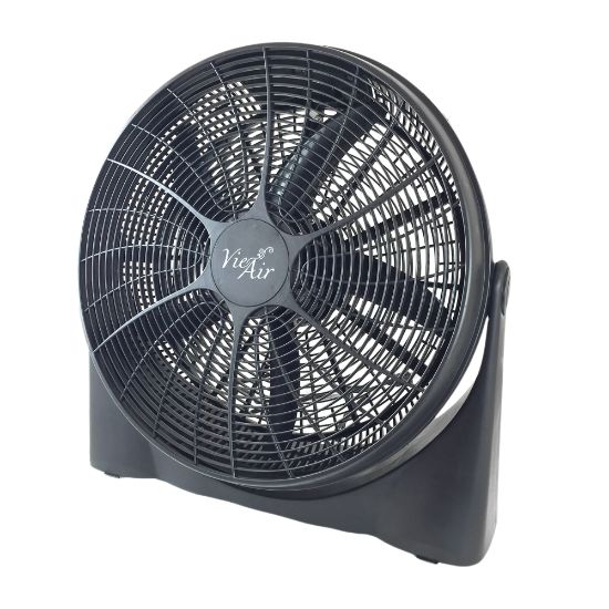 Picture of Vie Air 20in High-Velocity Floor Fan, 22inH x 22inW x 8inD, Black