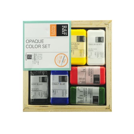 Picture of R & F Handmade Paints Encaustic Set, Opaque Paint, Assorted Colors