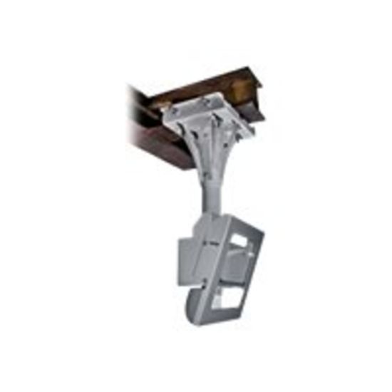 Picture of Peerless I-beam Mount FPECMI-01 - Mounting kit (ceiling plate, I-beam clamp, pole) - stainless steel - stone gray - screen size: 40in-55in - mounting interface: 406 x 406 mm