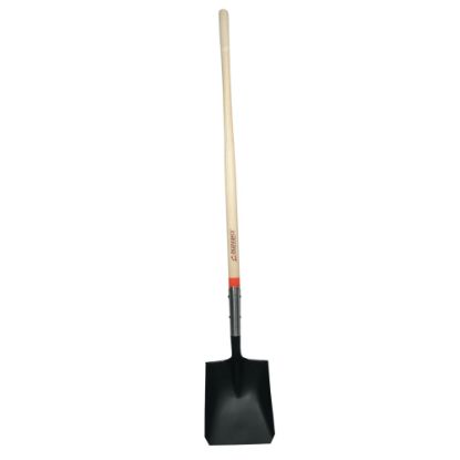 Picture of Square Point Transfer Shovel, 12 in L x 9.5 in W Blade, #2, 48 in L North American Hardwood Straight Handle