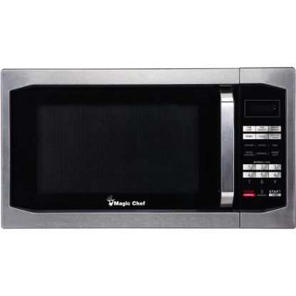 Picture of Magic Chef 1.6 Cu Ft Countertop Microwave, Stylish Handle, Stainless Steel