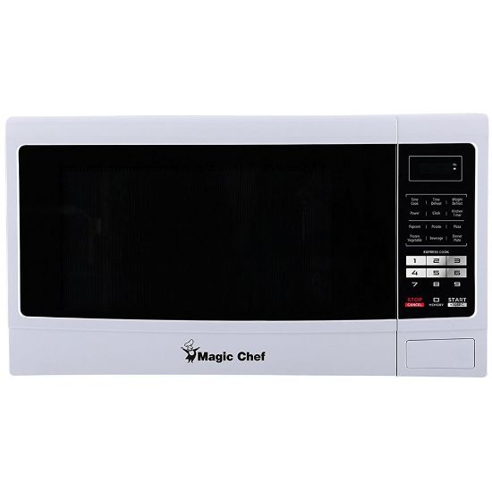 Picture of Magic Chef 1.6 Cu Ft Countertop Microwave, Push-Button Door, White