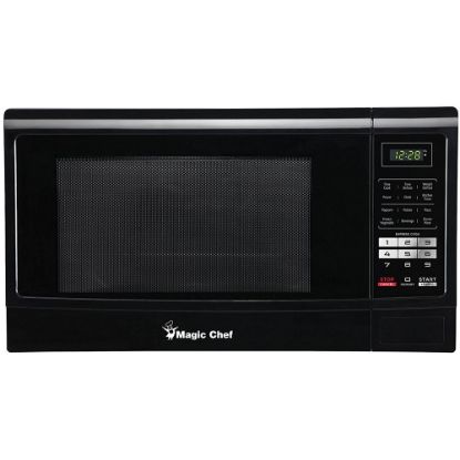 Picture of Magic Chef 1.6 Cu Ft Countertop Microwave, Push-Button Door, Black