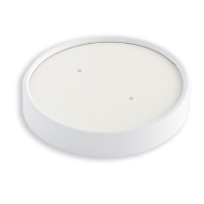 Picture of Planet+ Compostable Food Container Lids, 8 Oz, White, Pack Of 500 Lids