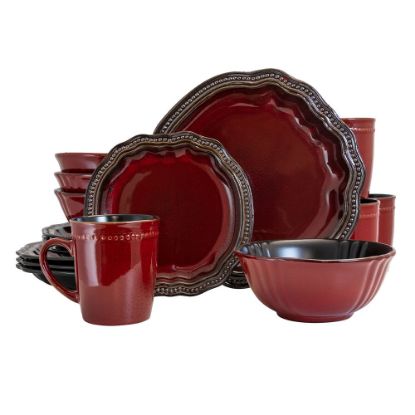 Picture of Elama 16-Piece Stoneware Dinnerware Set, Regency