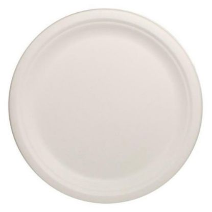 Picture of Karat Earth 10in Round Bagasse Plates, Natural, Set Of 500 Plates