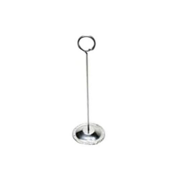 Picture of American Metalcraft Stainless-Steel Table Number Holder, 8inH x 8inW x 2inD, Silver