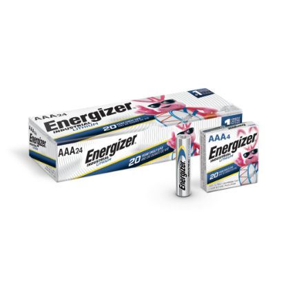 Picture of Energizer Industrial Lithium AAA Batteries, Pack Of 24 Batteries, L92