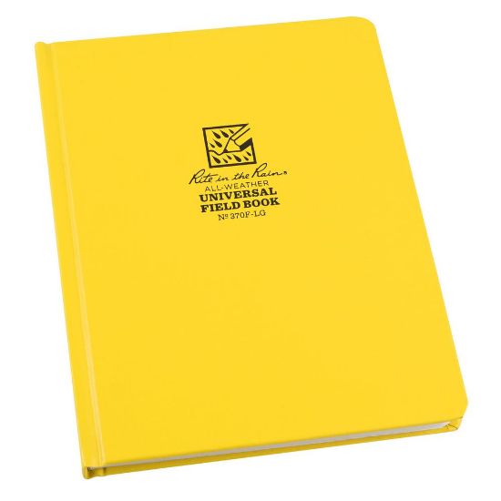 Picture of Rite in the Rain All Weather Bound Notebooks, 6-3/8in x 8-1/2in, 160 Pages (80 Sheets), Yellow, Pack Of 6 Notebooks