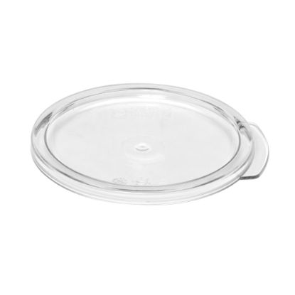 Picture of Cambro Camwear Round Food Storage Lids For 1-Qt Containers, Clear, Pack Of 12 Lids