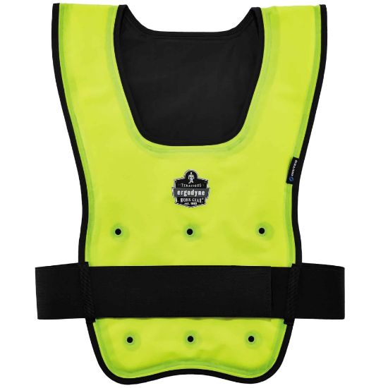 Picture of Ergodyne Chill-Its Evaporative Cooling Vest, Economy, Large/X-Large, Lime, 6667