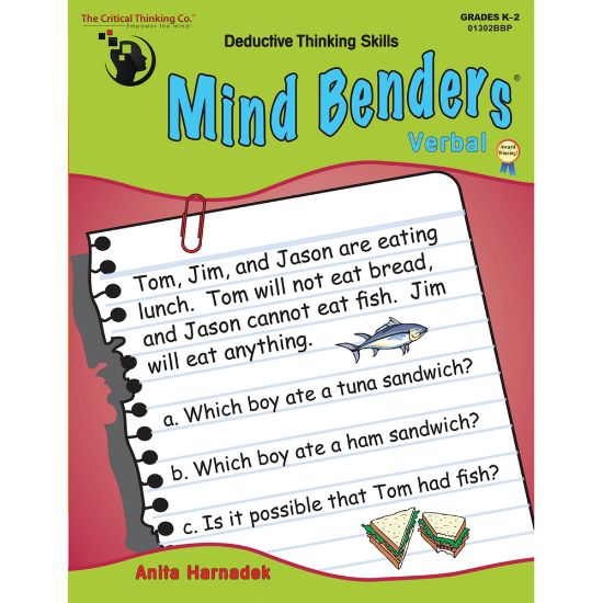 Picture of The Critical Thinking Co. Mind Benders Verbal, Grades K-2