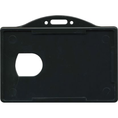 Picture of Advantus ID Card Holder - Support 3.38in x 2.13in Media - Horizontal - 25 / Pack - Black