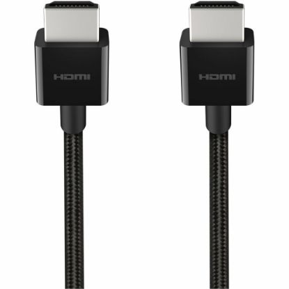 Picture of Belkin 8K Ultra High Speed HDMI 2.1 Braided Cable - 3.30 ft HDMI A/V Cable for Audio/Video Device, PlayStation 5, Xbox Series X, MacBook, Notebook, Media Player, DVD Player, Cable Box, Gaming Console, Apple TV