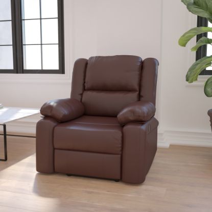 Picture of Flash Furniture Harmony Series Recliner Chair, Brown/Black