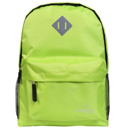 Picture of Playground Hometime Backpacks, Neon Yellow, Pack Of 12 Backpacks