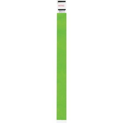 Picture of Advantus Neon Tyvek Wristbands - 500 / Pack - Neon Green - Tyvek