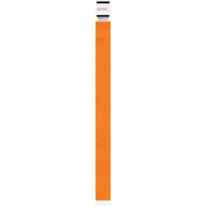 Picture of Advantus Neon Tyvek Wristbands - 500 / Pack - Neon Orange - Tyvek