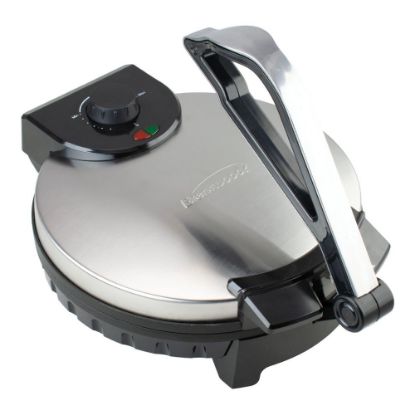 Picture of Brentwood 12in Stainless-Steel Non-Stick Electric Tortilla Maker