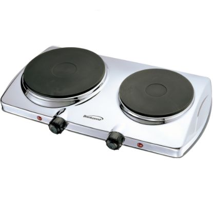 Picture of Brentwood Electric 1440W Double Hotplate, Chrome